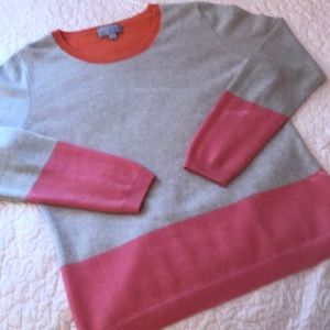 Colorblock Cashmere Crew
